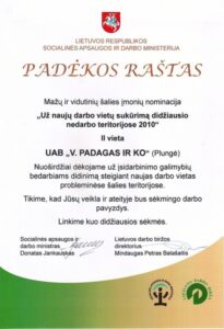 padekos rastas